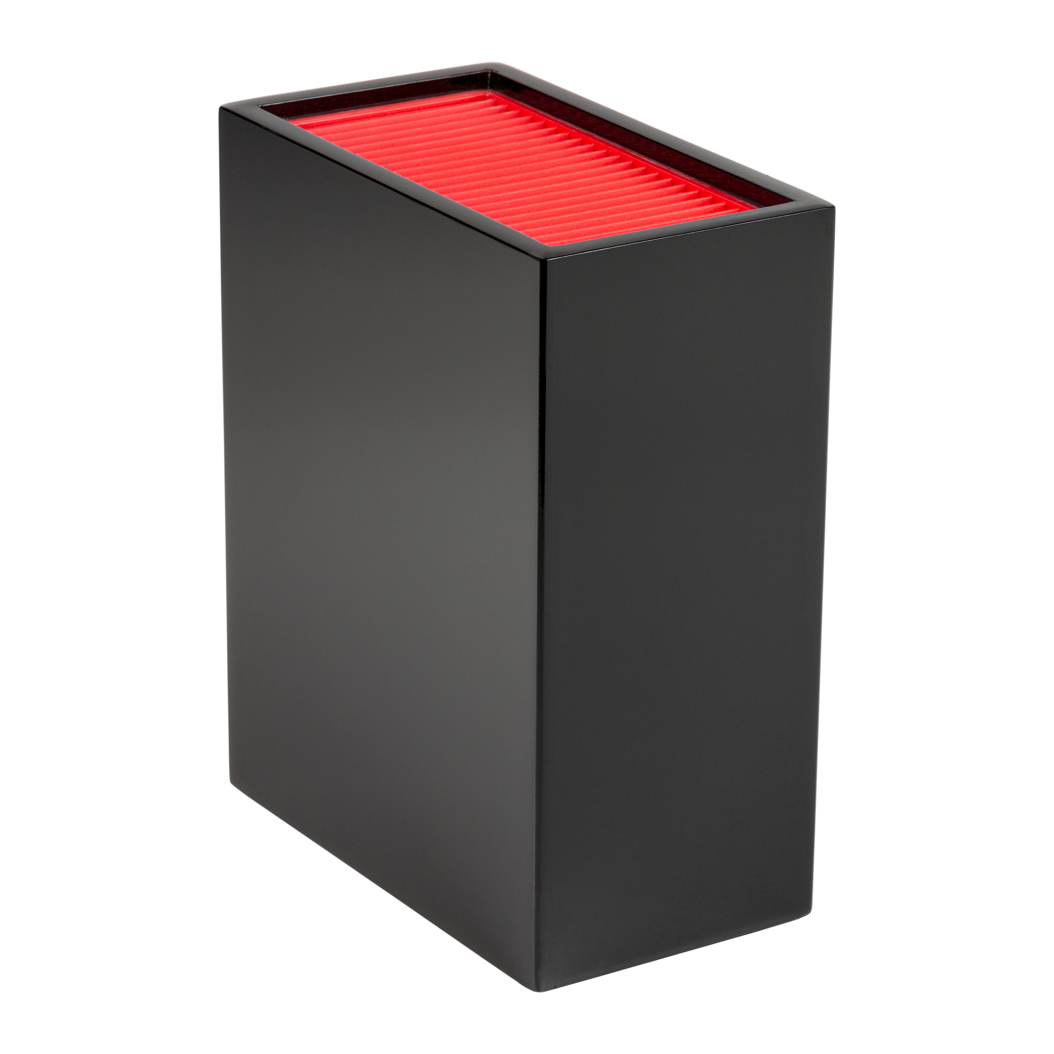 Slotted Knife Block (Red/Black)