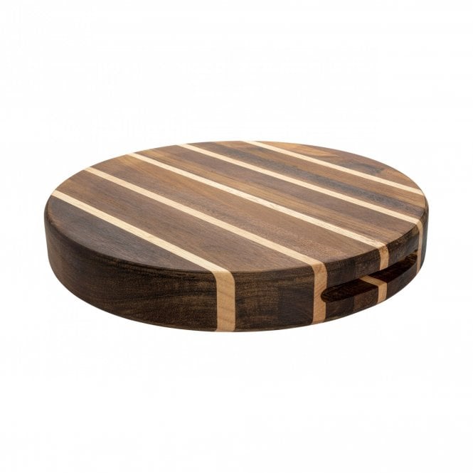 Striped Multi-Wood Cutting Board (Medium)