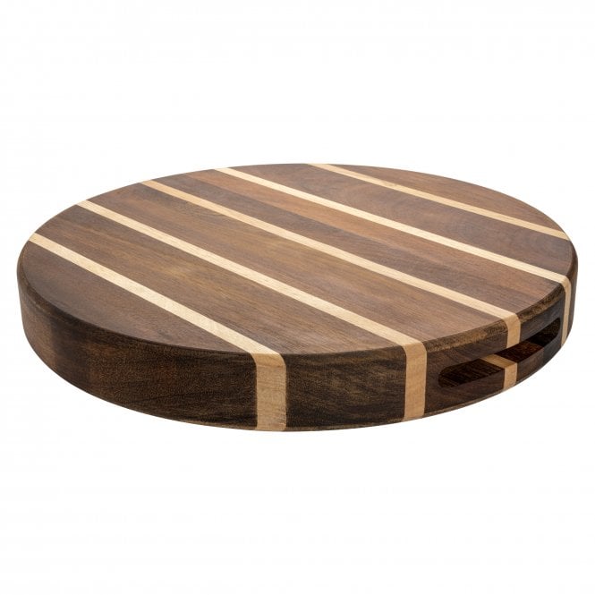 Striped Multi-Wood Cutting Board (Large)